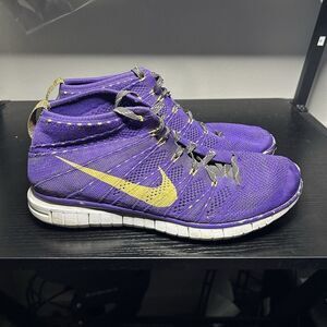 NIKE FREE FLYKNIT CHUKKA HYPER GRAPE Purple 639700-500 MENS SIZE 9.5